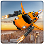 Flying Car Shooting Battle Adventure War Simulator